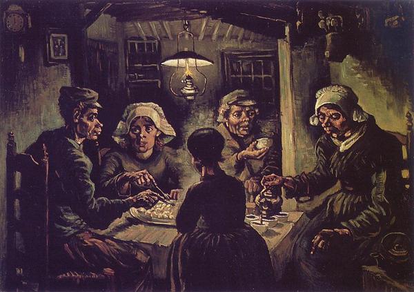 Những người ăn khoai tây- Tranh  của Van Gohg